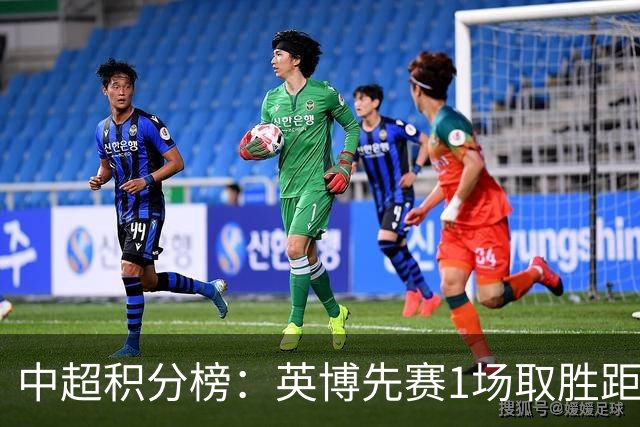 中超积分榜：英博先赛1场取胜距蓉城6分，铁人大胜领先降级区7分